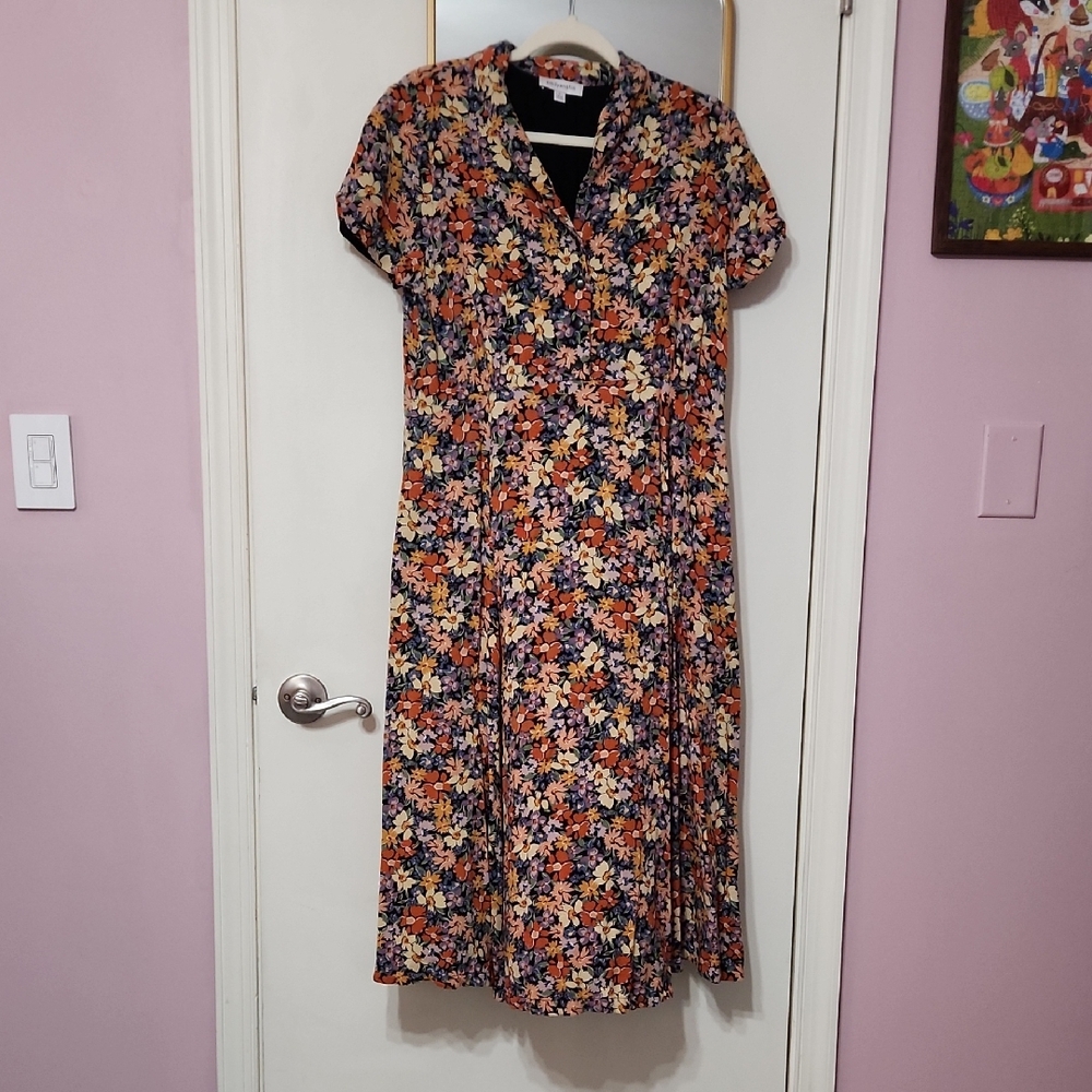 Emily And Fin Floral Women's Dress Xl